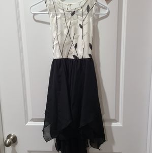 Black and White Girls Dress